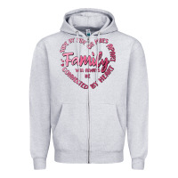 Heather Grey family Zipper Hoodie - MaliasSmallBusiness