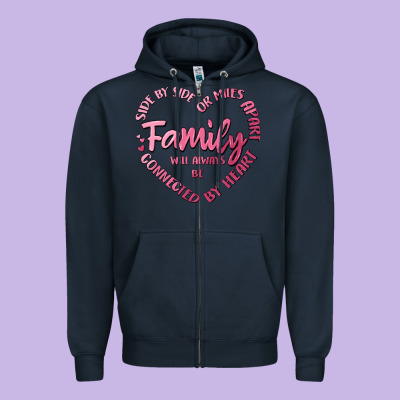 Family Zipper Hoodie Designed By Maliassmallbusiness