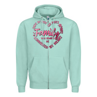 Seafoam family Zipper Hoodie - MaliasSmallBusiness