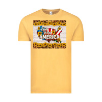 Vintage Mustard god bless america Vintage Tee - HRA Design Shop