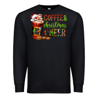 Black Coffee and Christmas cheer Premium Sweatshirt - NancyCooperArtShop
