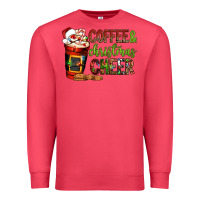 Cardinal Coffee and Christmas cheer Premium Sweatshirt - NancyCooperArtShop