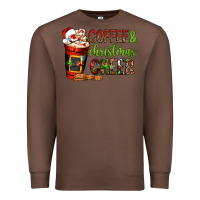 Chestnut Coffee and Christmas cheer Premium Sweatshirt - NancyCooperArtShop