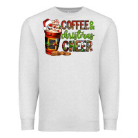 Oatmeal Heather Coffee and Christmas cheer Premium Sweatshirt - NancyCooperArtShop