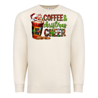 Sandshell Coffee and Christmas cheer Premium Sweatshirt - NancyCooperArtShop