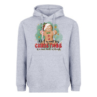 Heather Grey Christmas dough Heavyweight Hoodie - MaliasSmallBusiness