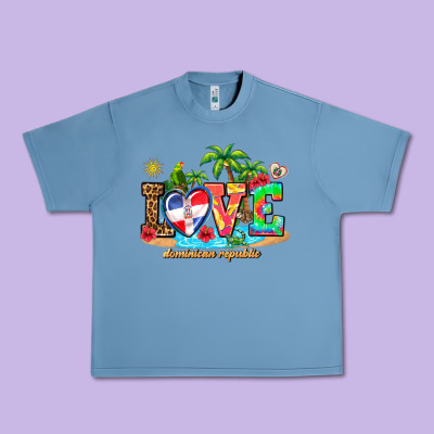 Love Dominican Republic Urban Heavy Tee Designed By Adodesignshop