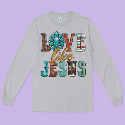 Love Like Jesus Long Sleeve Tee Designed By Artiststas