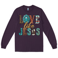 Plum love like jesus Long Sleeve Tee - Artiststas