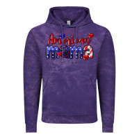 Cloud Purple American Mama 4th of july Vintage Hoodie - CowGirlArtShop