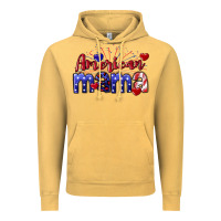 American Mama 4th Of July Vintage Hoodie | Teevron