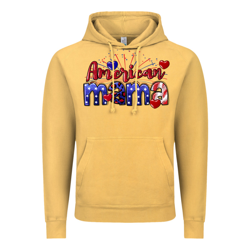 American Mama 4th Of July Vintage Hoodie by CowGirlArtShop | Teevron