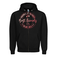 Black mother and daughter best friends for life Zipper Hoodie - MaliasSmallBusiness
