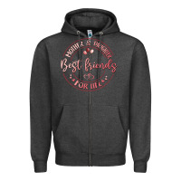 Charcoal Heather mother and daughter best friends for life Zipper Hoodie - MaliasSmallBusiness