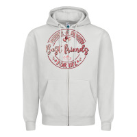 Dove Grey mother and daughter best friends for life Zipper Hoodie - MaliasSmallBusiness