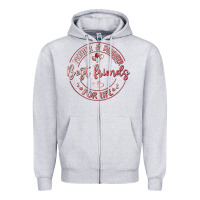 Heather Grey mother and daughter best friends for life Zipper Hoodie - MaliasSmallBusiness