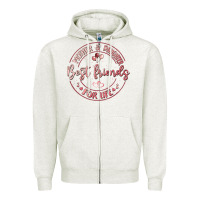 Oatmeal Heather mother and daughter best friends for life Zipper Hoodie - MaliasSmallBusiness