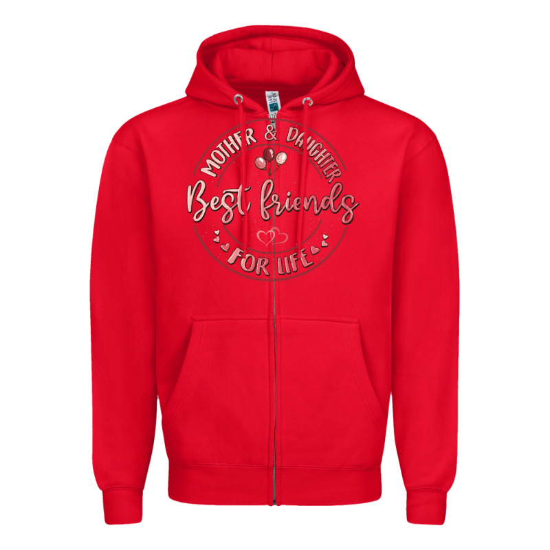 Mother And Daughter Best Friends For Life Zipper Hoodie by MaliasSmallBusiness | Teevron