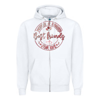 White mother and daughter best friends for life Zipper Hoodie - MaliasSmallBusiness