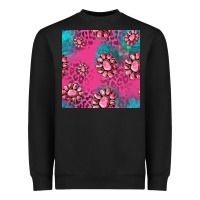 Black pink turquoise gemstoes seamless pattern Heavyweight Sweatshirt - HRA Design Shop