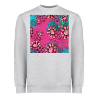 Heather Grey pink turquoise gemstoes seamless pattern Heavyweight Sweatshirt - HRA Design Shop