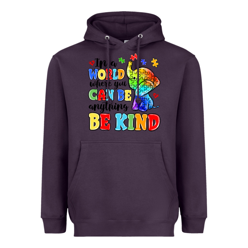 In A World Where You Can Be Anything Be Kind Heavyweight Hoodie by MaliasSmallBusiness | Teevron
