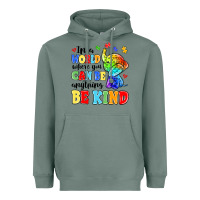 Sage in a world where you can be anything be kind Heavyweight Hoodie - MaliasSmallBusiness