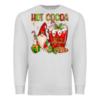Dove Grey christmas gnome hot cocoa Premium Sweatshirt - MaliasSmallBusiness