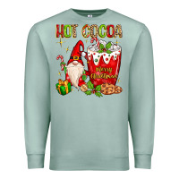 Seafoam christmas gnome hot cocoa Premium Sweatshirt - MaliasSmallBusiness