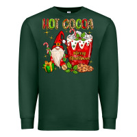 Sports Green christmas gnome hot cocoa Premium Sweatshirt - MaliasSmallBusiness