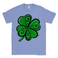 Colony Blue St. Patrick's Day Shamrock Classic Tee - Jasminsmagicworld