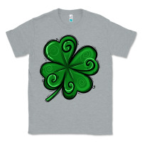 Heather Grey St. Patrick's Day Shamrock Classic Tee - Jasminsmagicworld