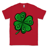 Red St. Patrick's Day Shamrock Classic Tee - Jasminsmagicworld
