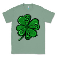Sage St. Patrick's Day Shamrock Classic Tee - Jasminsmagicworld