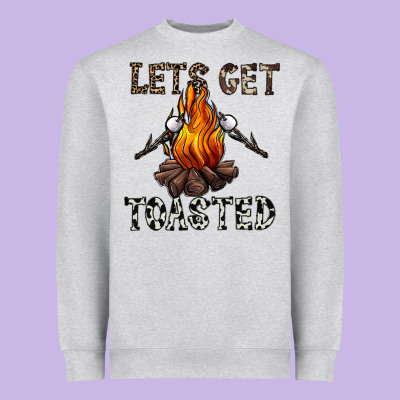 Lets Get Toasted Heavyweight Sweatshirt Designed By Cowhidedigitalart