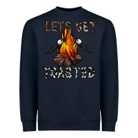 Navy lets get toasted Heavyweight Sweatshirt - CowhideDigitalArt