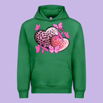 Cancer Hearts Cancer Awaneress Urban Hoodie Designed By Howdyjamesfarm