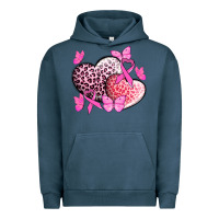 Pigment Midnight Navy Cancer hearts Cancer Awaneress Urban Hoodie - HowdyJamesFarm