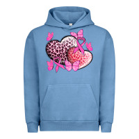 Pigment Pebble Blue Cancer hearts Cancer Awaneress Urban Hoodie - HowdyJamesFarm