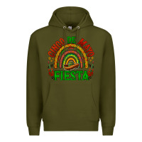 Army Green cinco de mayo fiesta rainbow Premium Hoodie - BarkalooDesign