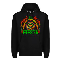 Black cinco de mayo fiesta rainbow Premium Hoodie - BarkalooDesign