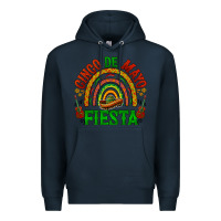 Navy cinco de mayo fiesta rainbow Premium Hoodie - BarkalooDesign