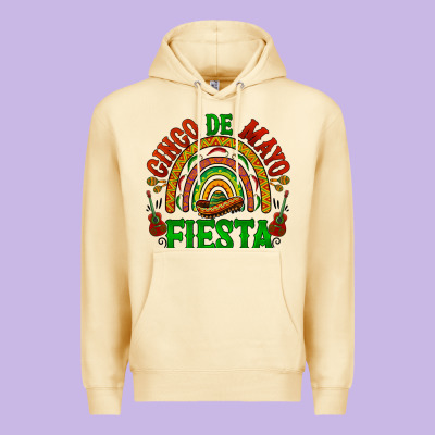 Cinco De Mayo Fiesta Rainbow Premium Hoodie Designed By Barkaloodesign