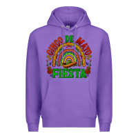 Purple cinco de mayo fiesta rainbow Premium Hoodie - BarkalooDesign