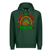 Sports Green cinco de mayo fiesta rainbow Premium Hoodie - BarkalooDesign