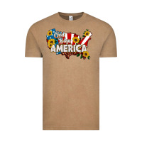 Vintage Coffee god bless america Vintage Tee - HRA Design Shop