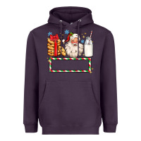 Plum christmas santa custom name Heavyweight Hoodie - MaliasSmallBusiness