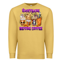Antique Gold Nightmare Before Coffee Cups Premium Sweatshirt - MaliasSmallBusiness