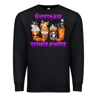 Black Nightmare Before Coffee Cups Premium Sweatshirt - MaliasSmallBusiness