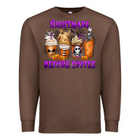 Chestnut Nightmare Before Coffee Cups Premium Sweatshirt - MaliasSmallBusiness